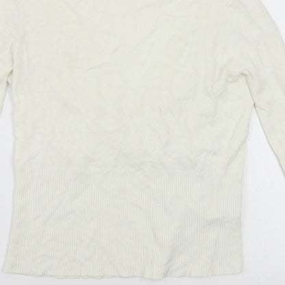 Select Womens White   Pullover Jumper Size 16