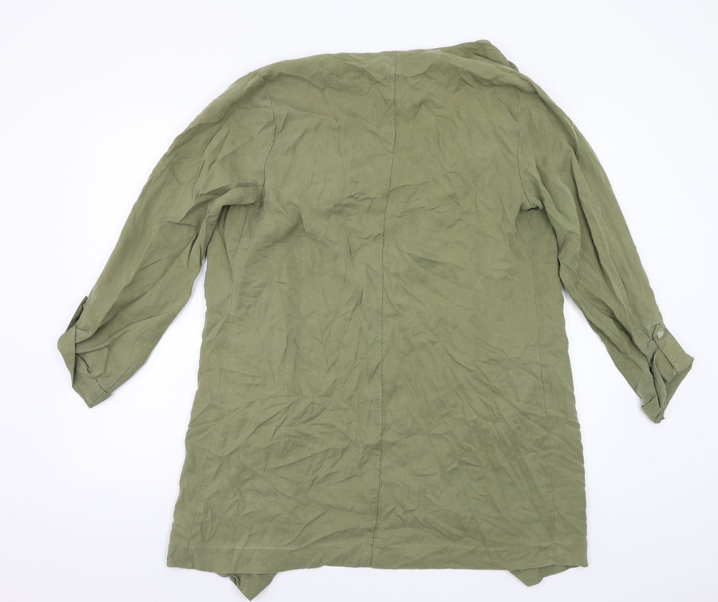 Womens UK Size 12 New Look Green Overcoat
