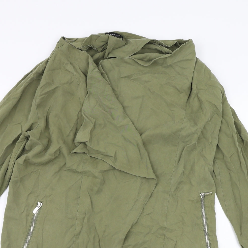 Womens UK Size 12 New Look Green Overcoat