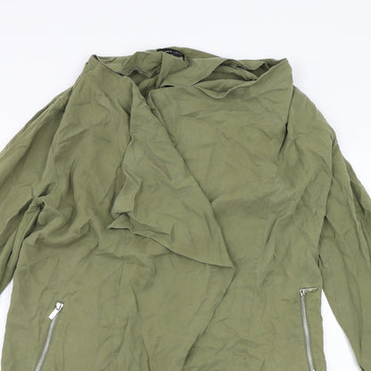 Womens UK Size 12 New Look Green Overcoat
