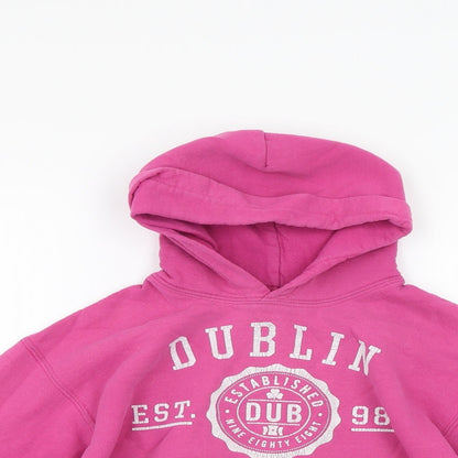 Gildan Girls Pink   Pullover Hoodie Size M  - Dublin