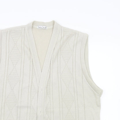 Simon Taylor Womens Beige   Cardigan Jumper Size M