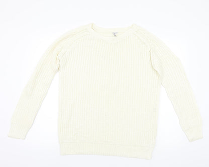 Capsule Womens White Pullover Jumper Size 14