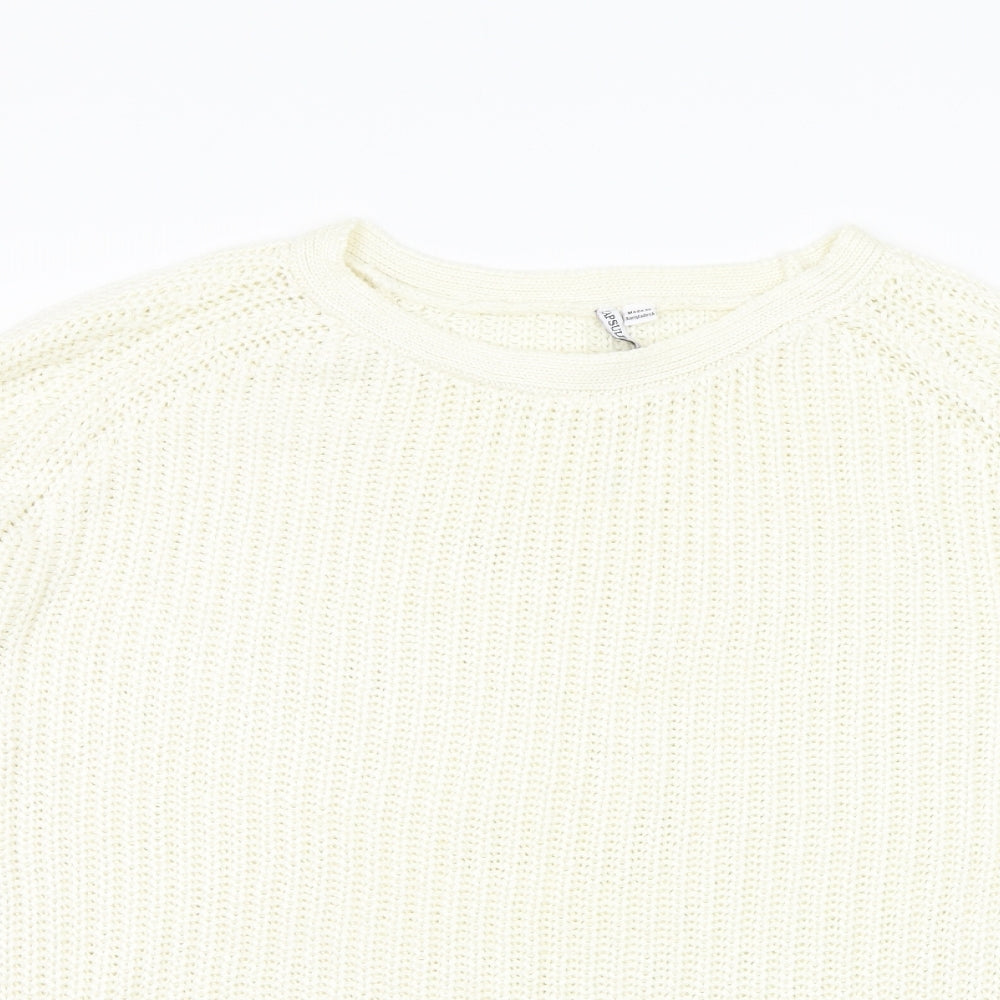 Capsule Womens White Pullover Jumper Size 14