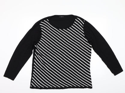 M&Co Womens Black   Pullover Jumper Size 20