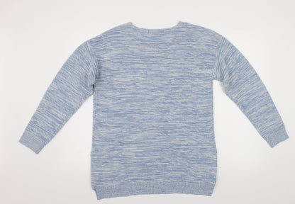 Peacocks Womens Blue   Pullover Jumper Size M