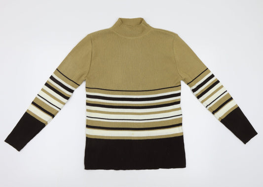 Essentials Womens Multicoloured Striped  Pullover Jumper Size 18