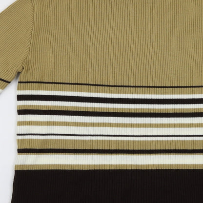 Essentials Womens Multicoloured Striped  Pullover Jumper Size 18