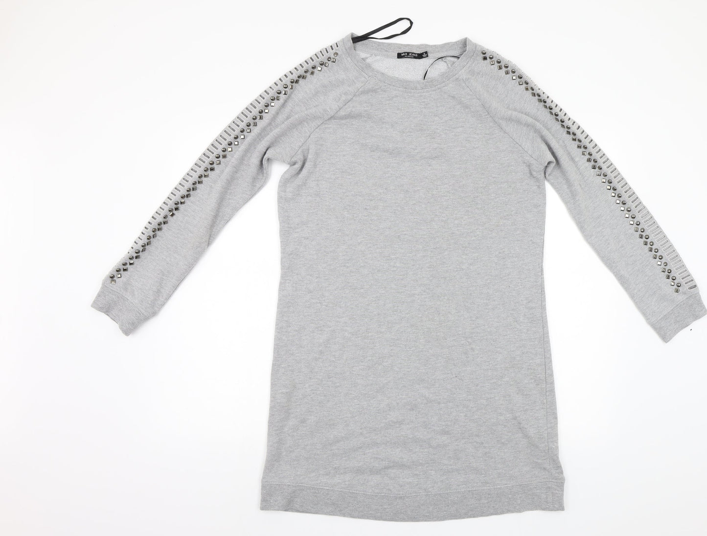 Max Jeans Womens Grey   Jumper Dress  Size S  - Studded
