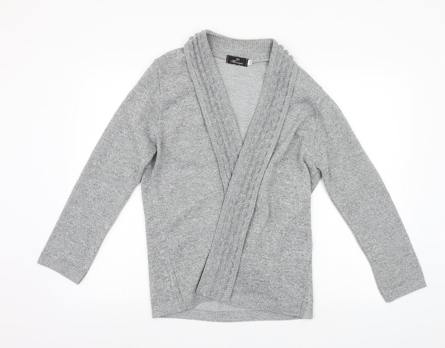 Monique Womens Grey   Cardigan Jumper Size M