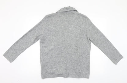 Monique Womens Grey   Cardigan Jumper Size M