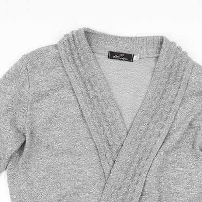 Monique Womens Grey   Cardigan Jumper Size M
