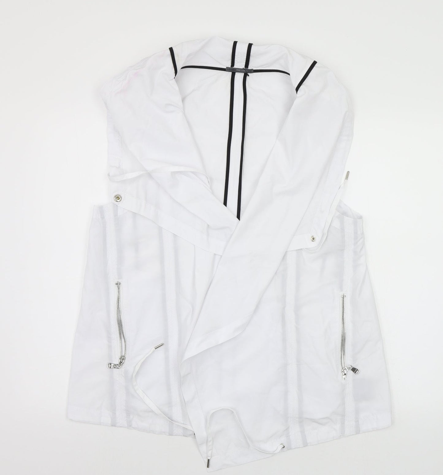 Lounge The Label Womens White   Overcoat Poncho Size L