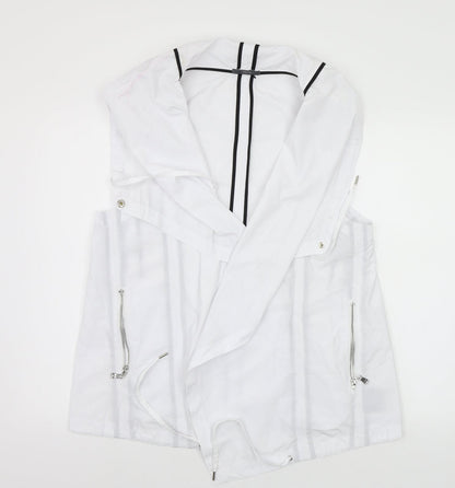 Lounge The Label Womens White   Overcoat Poncho Size L
