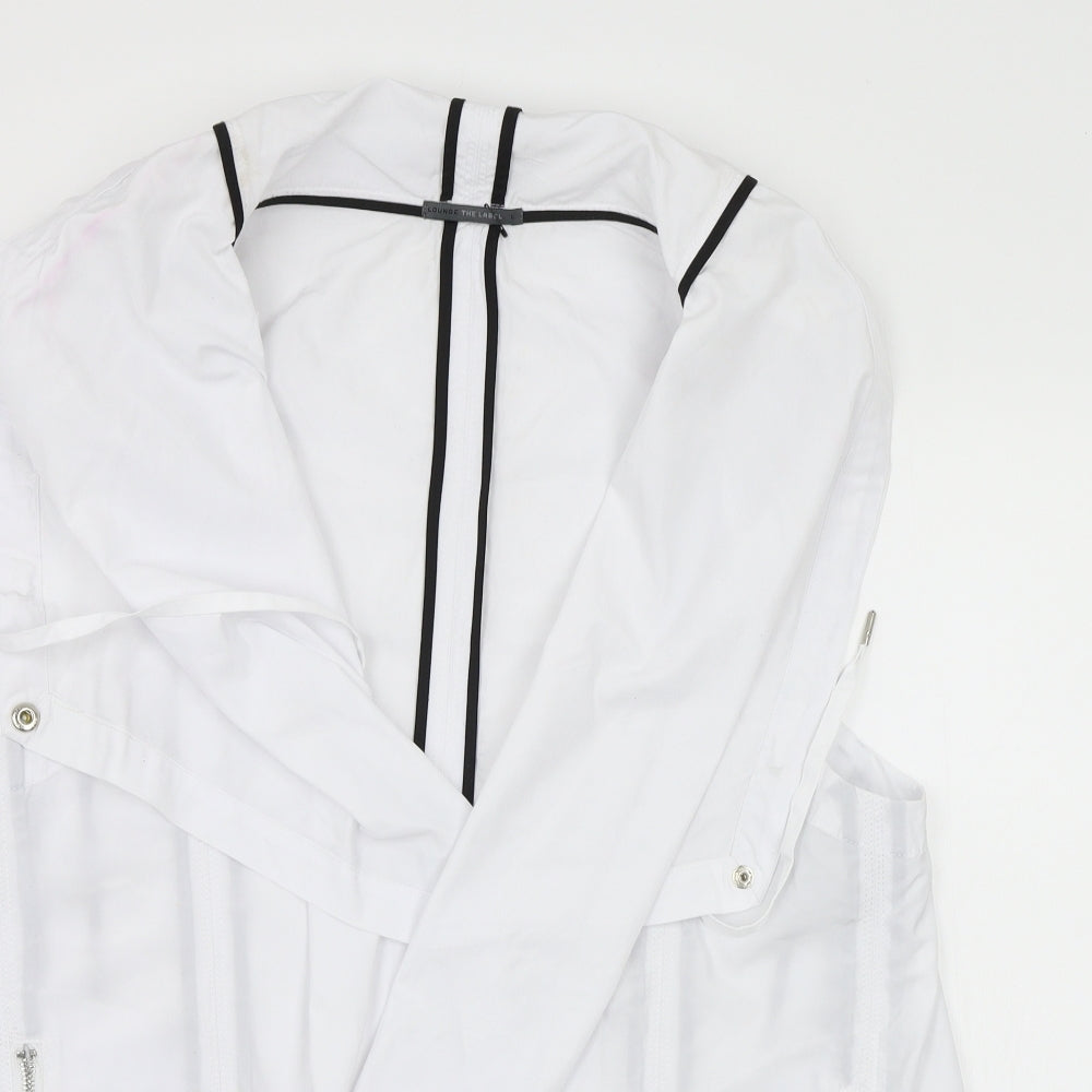Lounge The Label Womens White   Overcoat Poncho Size L