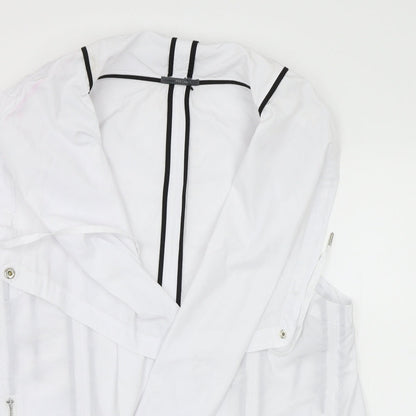 Lounge The Label Womens White   Overcoat Poncho Size L