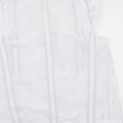 Lounge The Label Womens White   Overcoat Poncho Size L