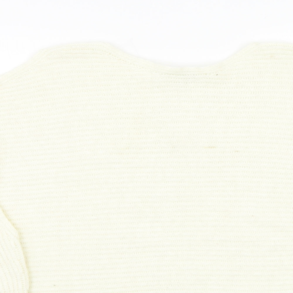 Miss Selfridge Womens Ivory   Pullover Jumper Size 14  - cutout detail