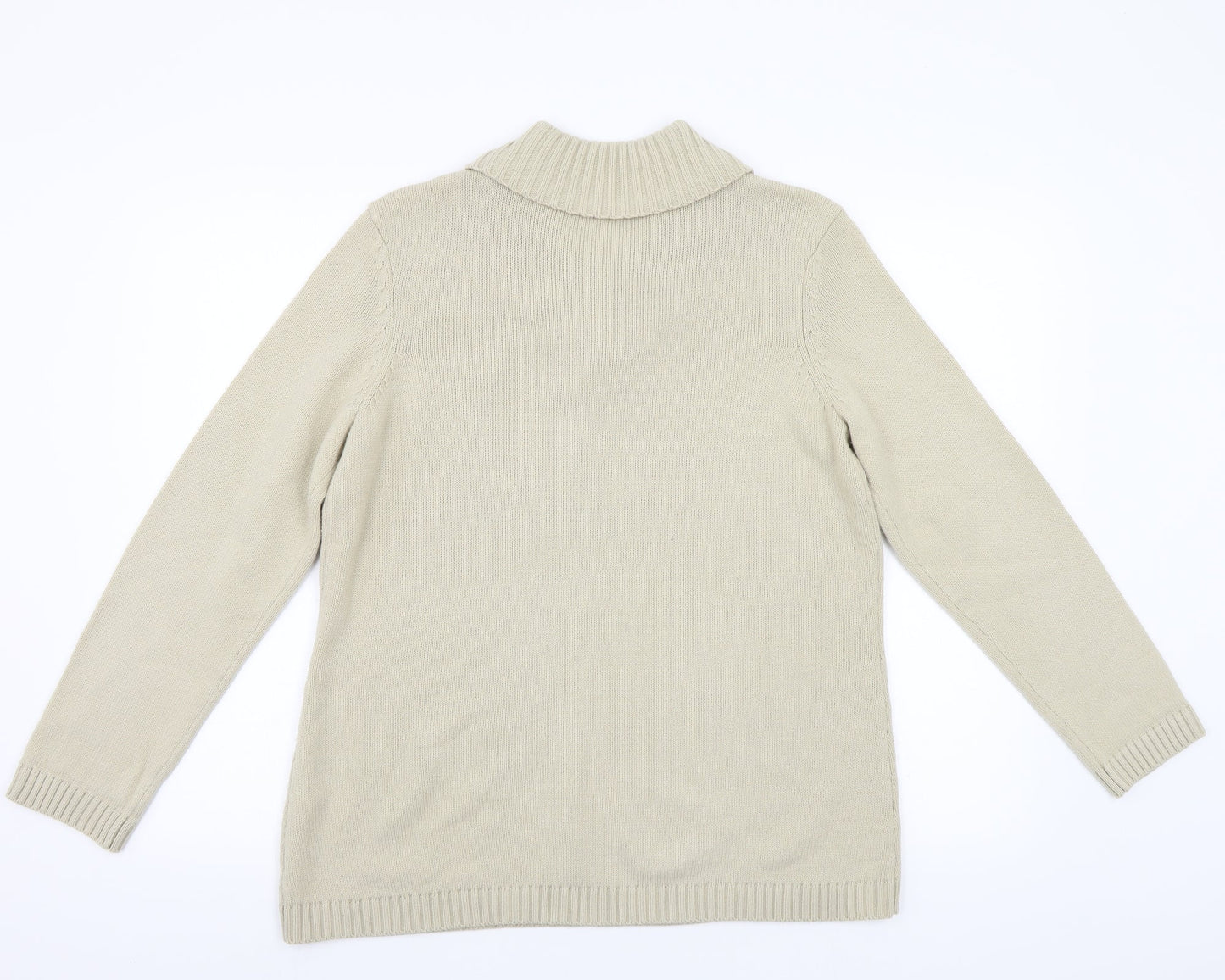 Preworn Womens Beige   Cardigan Jumper Size 14