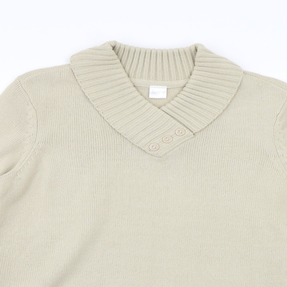 Preworn Womens Beige   Cardigan Jumper Size 14