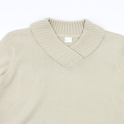 Preworn Womens Beige   Cardigan Jumper Size 14