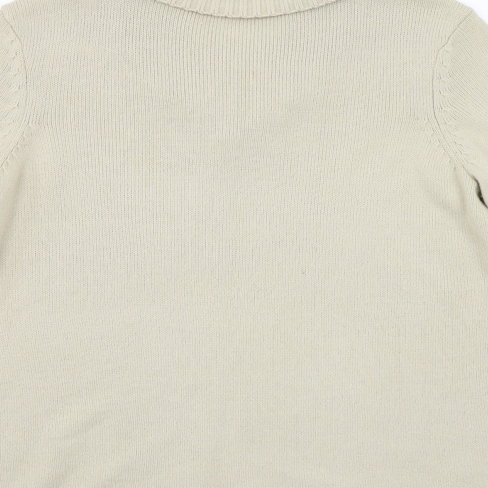 Preworn Womens Beige   Cardigan Jumper Size 14