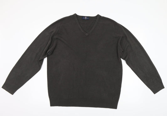 M&S Mens Blue   Henley Jumper Size L