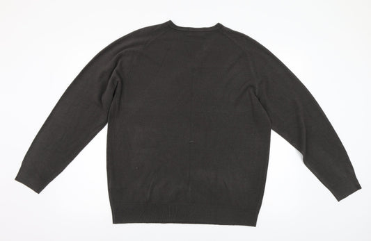 M&S Mens Blue   Henley Jumper Size L