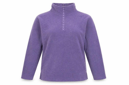 Bonmarché Womens Purple Henley Jumper Size M