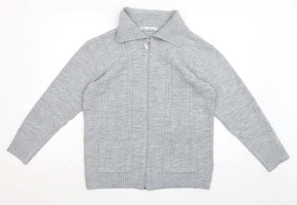 Pure & Natural Womens Grey   Cardigan Jumper Size XL