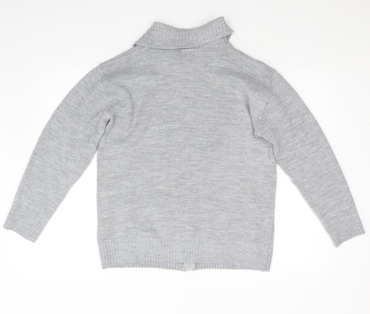 Pure & Natural Womens Grey   Cardigan Jumper Size XL