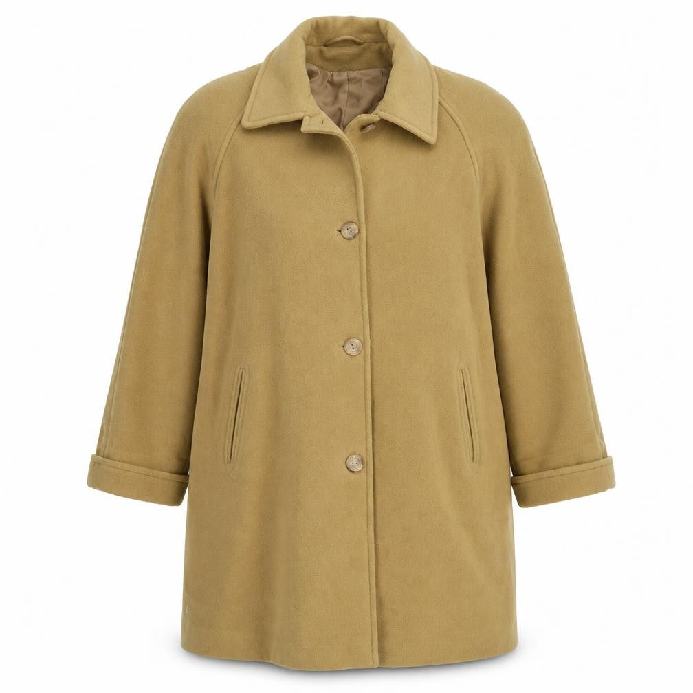 Womens UK Size 16 Astraka Yellow Overcoat