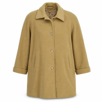 Womens UK Size 16 Astraka Yellow Overcoat