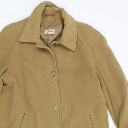 Womens UK Size 16 Astraka Yellow Overcoat