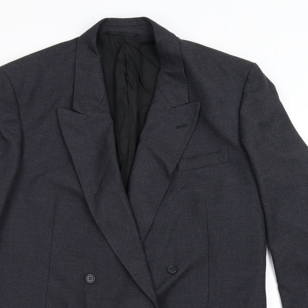 Mens UK Size 40 Preworn Big & Tall Black Suit Jacket
