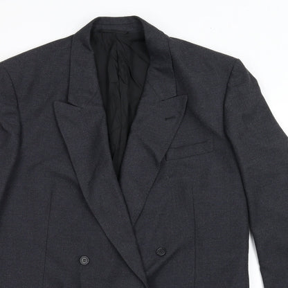 Mens UK Size 40 Preworn Big & Tall Black Suit Jacket