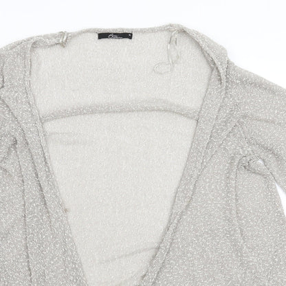 BM Womens Silver   Cardigan Jumper Size XL