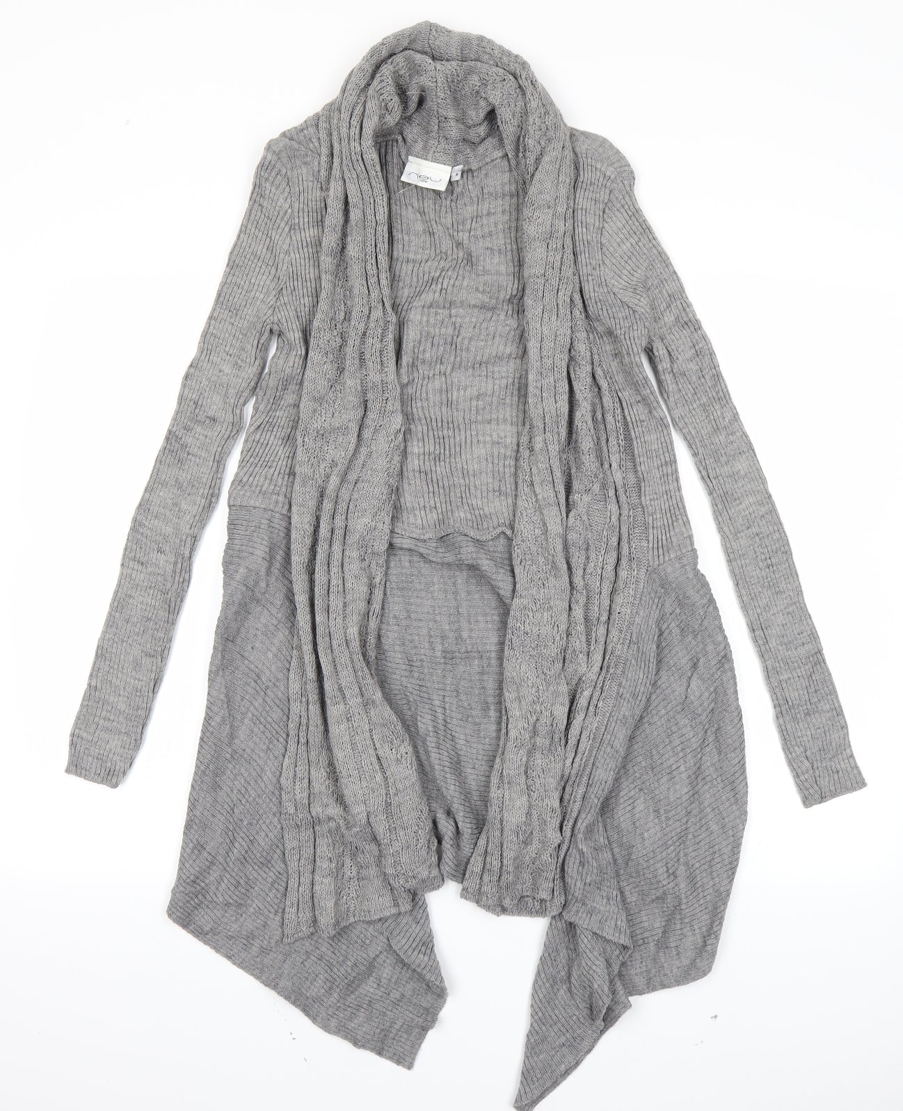 New Look Womens Grey   Cardigan Jumper Size M