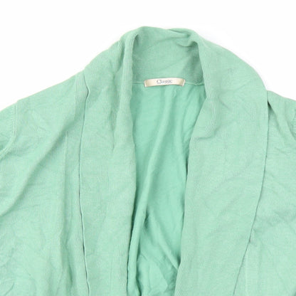 Classic Womens Green  Knit Cardigan Jumper Size 12