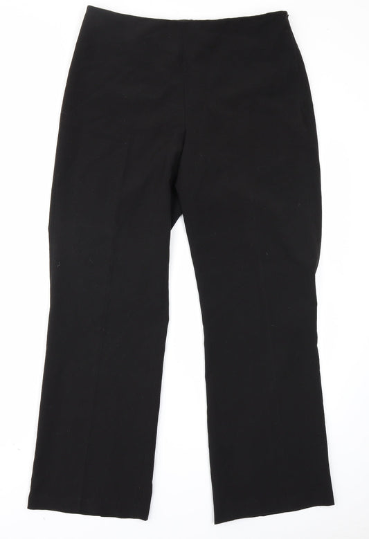 Womens UK Size 12 The COllection Regular Fit  Black Trousers