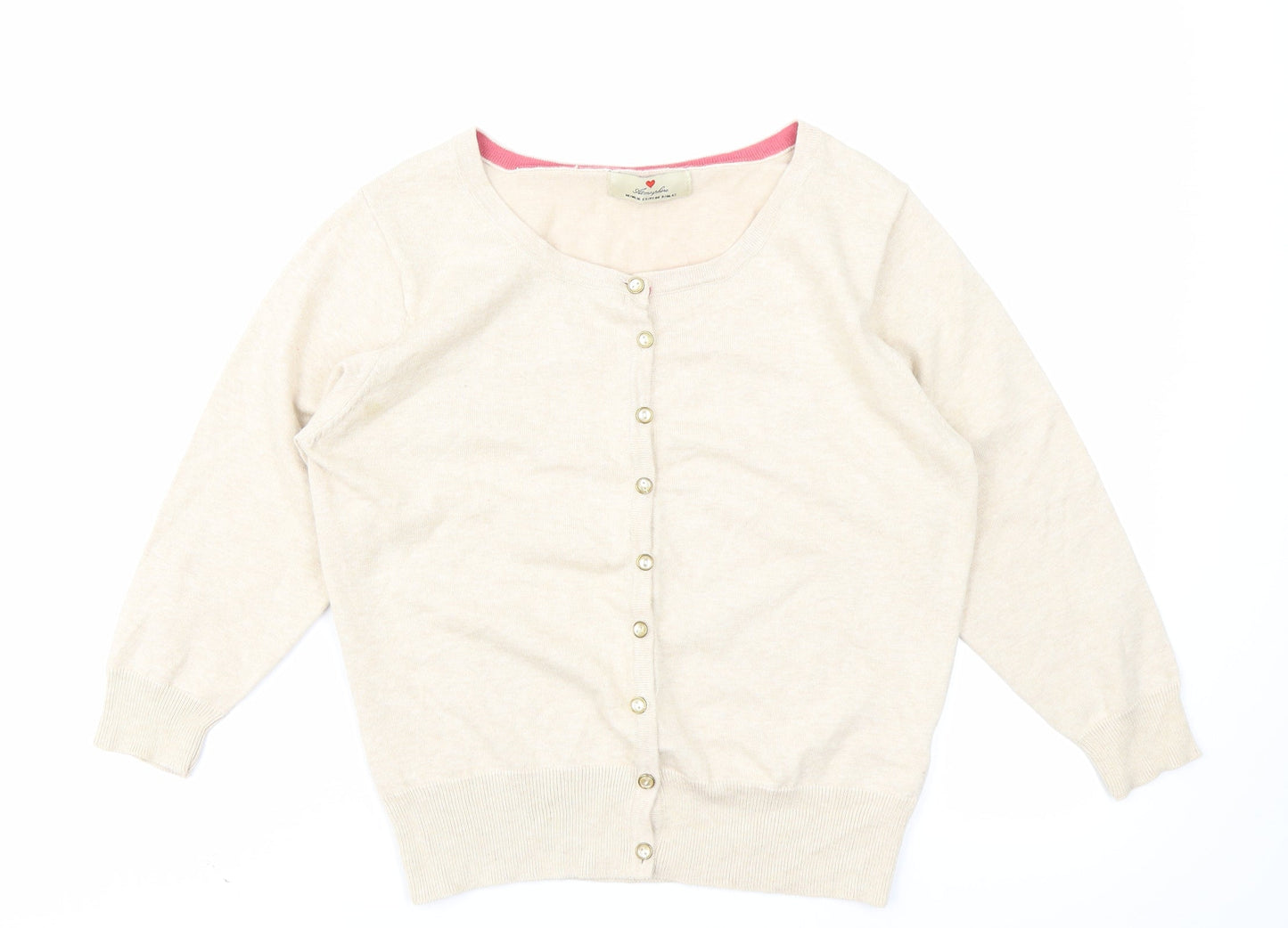 Atmosphere Womens Beige  Knit Cardigan Jumper Size 16