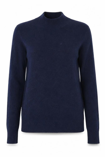 Front view of Atmosphere women’s blue knit jumper, size UK 8