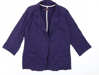 Womens UK Size 14 New Look Blue Jacket