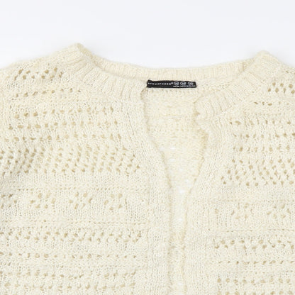 Atmosphee Womens Ivory   Cardigan Jumper Size 10