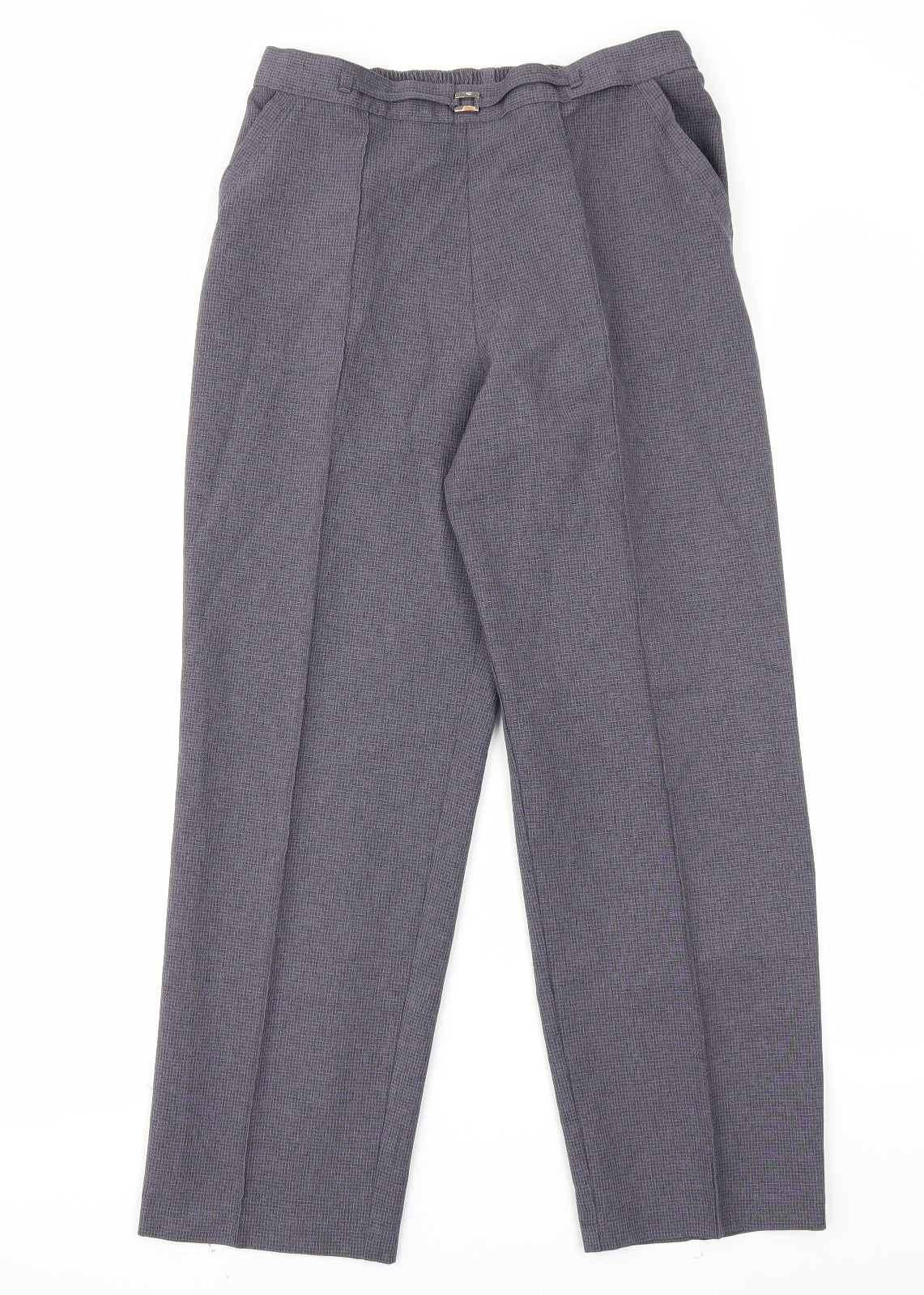 Womens UK Size 10 M&S Regular Fit  Blue Trousers