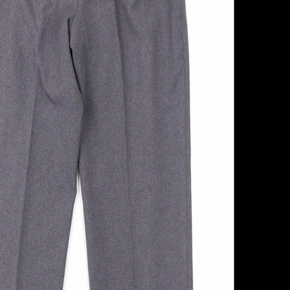 Womens UK Size 10 M&S Regular Fit  Blue Trousers