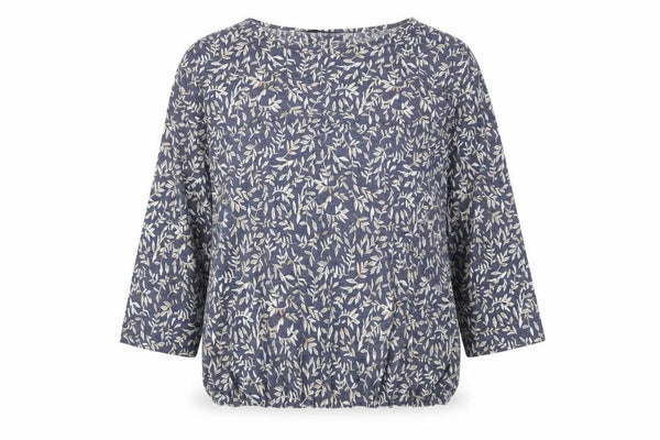 ISLE Womens Grey Floral Jersey Pullover Jumper Size M