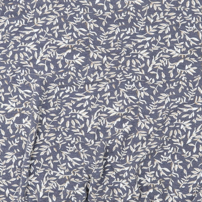ISLE Womens Grey Floral Jersey Pullover Jumper Size M