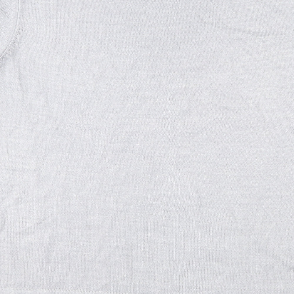 M&S Womens Grey  Jersey Basic T-Shirt Size 16