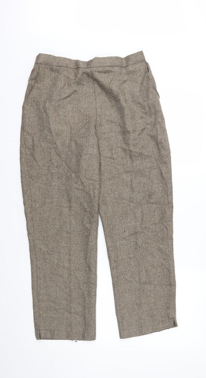 Womens UK Size 16 Preworn Regular Fit  Brown Trousers